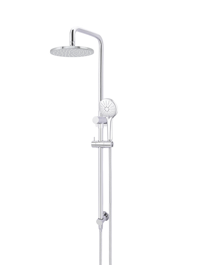 Meir Round Combination Shower Rail 200mm Head, Three Function Hand Shower - Polished Chrome (SKU: MZ0704-C) Image - 1